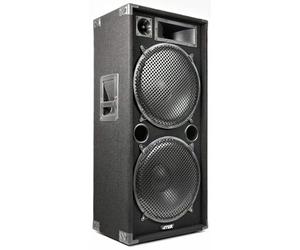 Max215 - Enceinte Sono Passive, Puissance de 2000 Watts, 2 Woofers de 15 Pouces, Tweeter Clair, Portable et Robuste, Idéale pour Les Soirées à la Maison, Les Karaokés, Les Fêtes ou DJ Mobiles