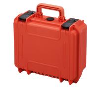 MAX300S - Valise orange avec mousse pour talkie walkie Valise de transport avec mousse pré-découpée