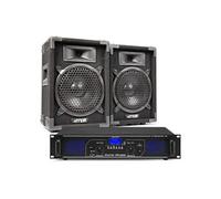 MAX8 Kit Sono DJ et amplificateur Bluetooth 800W - idéal pour les DJs mobiles et animer vos soirées
