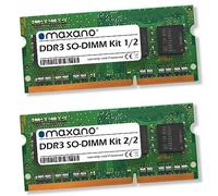 Maxano Lot de 2 barrettes de mémoire RAM 8 Go 2 x 4 Go compatibles avec Lenovo ThinkPad L412 (PC3-10600 SO-DIMM)