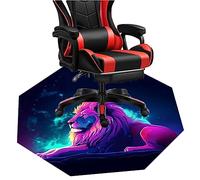 MAxba Tapis de Chaise Bureau Gaming Tapis protège-Sol for Chaise de Bureau Tapis de Chaise Bureau,Tapis de Chaise Gaming Antidérapant, Épaisseur 0,6 cm (Color : 1, Size : 80cm)