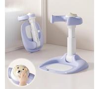 Maxbetip Bébé Support de Douche, avec Base Antidérapante Hauteur Réglable et Accoudoirs Tour de Douche Pliable Baby Shower Stand Support, pour Les Bébés de 6 Mois et Plus