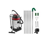 MAXBLAST Aspirateur Industriel 80 L 3000W Moteur Triple Sec & Humide Perche Gouttières 1,2 à 7,2 m Caméra d'Inspection Temps Réel Zoom 4x Grand Angle