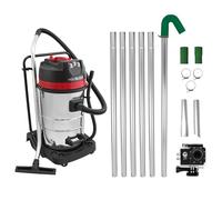 MAXBLAST Aspirateur Industriel 80 L 3000W Moteur Triple Sec & Humide Perche Gouttières 1,2 à 7,2 m Caméra d'Inspection Temps Réel Zoom 4X Grand Angle Embouts en Aluminium [Sac de Transport Inclus]