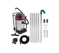 MAXBLAST Aspirateur Industriel 80 L 3000W Moteur Triple Sec & Humide Perche Gouttières 1,2 à 7,2 m Tuyau 5 m Caméra d'Inspection Temps Réel Zoom 4x