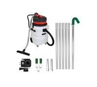 MAXBLAST Aspirateur Industriel 90 L 3000W Moteur Triple Sec & Humide Perche Gouttières 1,2 à 7,2 m Caméra d'Inspection Temps Réel Zoom 4x Grand Angle