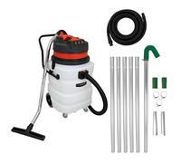 MAXBLAST Aspirateur Industriel de 90 L Sec & Humide en Acier Inoxydable Tuyau en EVA PE de 5 m Perche de Nettoyage Gouttières Filtre en Tissu Moteur 3000 W Câble de 6,5 m [4 Accessoires & Sac Inclus]