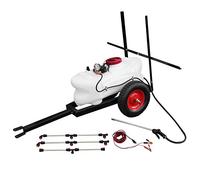 MaxBlast Pulvéristeur pour Quad VTT 60L avec Remorque 12V Buses de Flèche Pulvérisation et Accessoires Fertilisants Pesticides Agriculture