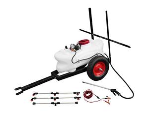 MaxBlast Pulvéristeur pour Quad VTT 60L avec Remorque 12V Buses de Flèche Pulvérisation et Accessoires Fertilisants Pesticides Agriculture