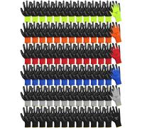 Maxcheck Lot de 54 paires de gants de travail réutilisables en caoutchouc avec grip pour homme et femme, pour entrepôt, mécanique, construction, jardinage, travail du bois, taille 6