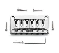 MAXCHEER Chevalet rigide fixe de 78 mm pour guitare électrique Fender Strat Tele à 6 cordes (chromé, 78 mm)