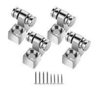 MAXCHEER Lot de 4 guides de cordes pour guitare électrique Fender Stratocaster Telecaster Telecaster Chromé