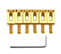 MAXCHEER Selles de chevalet trémolo de 10,5 mm pour guitare électrique Fender Stratocaster Strat Telecaster Tele (doré)