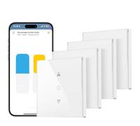 Maxcio Interrupteur Connecté WiFi Volet Roulant HomeKit Alexa [Fil Neutre] | Interrupteur Intelligent Pour Rideau Compatible Google Home, Calibrage En Un Clic & Contrôle De Pourcentage, Minuterie 4er