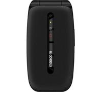Maxcom Comfort MM828 4G Noir Téléphone portable à clapet avec grand écran, touche SOS et connectivité 4G