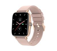 MaxCom FW55 Aurum Pro Smartwatch Gold 1.7" Touch IP67 Heart Rate Monitor Pink Strap