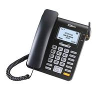 Maxcom MM 28 D HS - Téléphone Fixe GSM de Bureau avec Fonction SMS Carte SIM, Noir