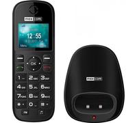 Maxcom MM35D Téléphone de bureau avec carte SIM, idéal pour les seniors, noir