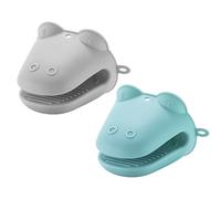 Maxcook Lot de 2 pinces de cuisine anti-brûlures en silicone pour bols, assiettes et gants antidérapants