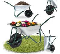 MAXCRAFT Brouette de Chantier Chariot Transport Jardin Chambre à Air 250kg 100 L