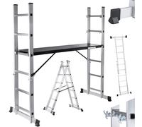 MAXCRAFT Plate-forme Travail Mobile Échafautage Aluminium Échelle Multifonction