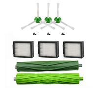 MaxDirect Kit de pièces de rechange Compatible avec Roomba i7 i7+ E5 E6 E7 - Pack de brosses latérales, rouleaux et filtres Hepa.