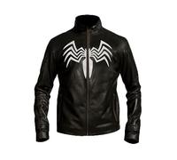 MAXDUD Tom Cafe Racer Veste en cuir vintage pour homme Noir, Noir - Cuir véritable - Design 2, M