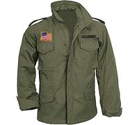MAXDUD Veste en coton pour homme M65 Field Military Commander John First Blood US Army, vert olive, XS