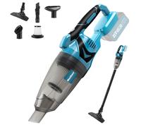 MaxEarn Aspirateur sans fil pour batterie Makita 18 V, 10500 Pa - Puissance : 140 W - Aspirateur de voiture avec 4 têtes de brosse - Mini aspirateur à main humide et sec pour la maison, la voiture