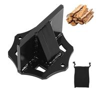 MaxEarn Coin de fendage de bois portable, fendeur de bois de chauffage en acier au carbone, coupe-bois manuel, outil de fendage de bois simple pour la maison et le camping (grand 800 g)