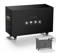 MaxEarn Housse de table de préparation pour Keter Unity XL, 132 cm 420D pour table de préparation extérieure, 132 x 56 x 92 cm, imperméable, coupe-vent, jardin, housse d'armoire de rangement portable