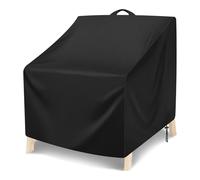 MaxEarn Housse Fauteuil Jardin, 102x109x124cm(LxlxH) Imperméable Oxford 420D Housse Fauteuil Exterieur avec Cordon de Serrage, Anti-UV Coupe-Vent pour Terrasse et Adirondack