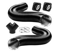 MaxEarn Kit Tuyau Air Chaud 75mm Chauffage Diesel avec Y Pièce | 75mm Tuyau de Chauffage, Sortie d'Air Chaud, Clips, Accessoires de Chauffage pour Webasto Eberspacher de Stationnement Diesel