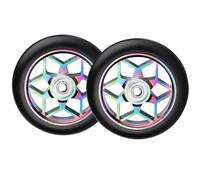 MaxEarn Stunt Lot de 2 roues de scooter 110 mm avec roulement à billes ABEC-9, dureté 88A, roues de rechange colorées pour trottinette Apollo/Cox/Albott/Hudora/Fuzion