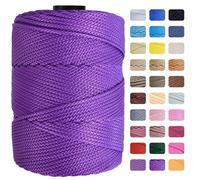 Maxee Fil de 4 mm x 200 m en polyester de qualité supérieure - Cordon en polypropylène - Pour artisanat, décoration de maison, assiette de table, sac à bandoulière, sac à main, attache-tétine - 31