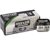 Maxell 10x 364 Pile bouton à l'oxyde d'argent SR 621 SW V364 18mAh 1,55 V 1 blister SR621SW