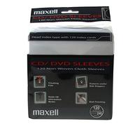 Maxell 303427 303427 Lot de 120 Pochettes Doubles Non-perforées pour CD/DVD Blanc