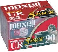 Maxell 5 cassettes audio UR-90