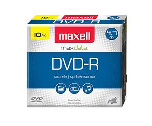 Maxell 638004 4.7 Go 16 x DVD-R - Lot de 10