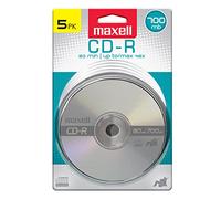 Maxell 648220, Lecture de Surface sans Bruit CD enregistrables de 700 Mo de Stockage - 2X à 48x, Vitesse d'écriture avec 80 Minutes - CD Vierge, Stockage