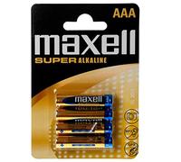 Maxell 790336.04.EU Lot de 4 piles alcalines Super AAA