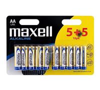 Maxell - AA LR6 MN 1500 10 piles , multicolore