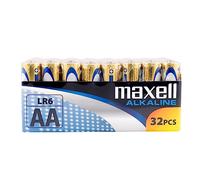 Maxell alkaline LR6 piles AA - Lot de 32