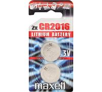 Maxell Batterie, KnopfzelleLithium Typ CR 2016im 2er Blister