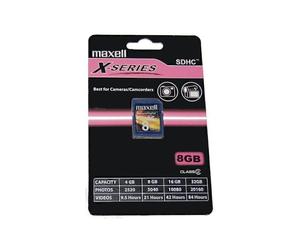 MAXELL Carte mémoire Maxell X-SERIES 8 Go SDHC Class 2