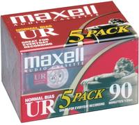 Maxell Cassette audio vierge UR 90 – Biais normal, faible bruit – 90 min