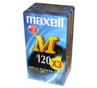 Maxell Cassette vidéo M120 Pack 3