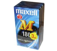 Maxell Cassette vidéo M180 Pack 3