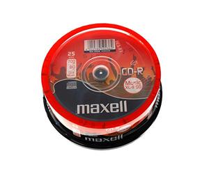 Maxell CD-R XL II Audio Pro 80min, 25 pièces en cake box