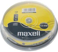 maxell CD RW 80 minutes 700 MB 4X 12X 10 spindles